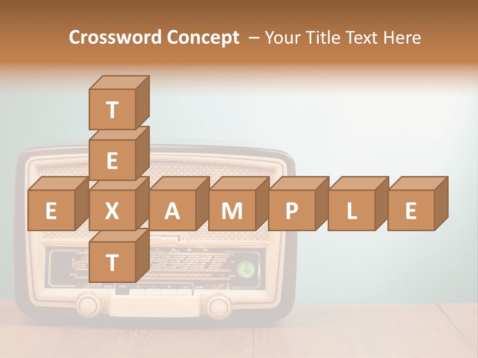 Receiver Postcard Frequency PowerPoint Template