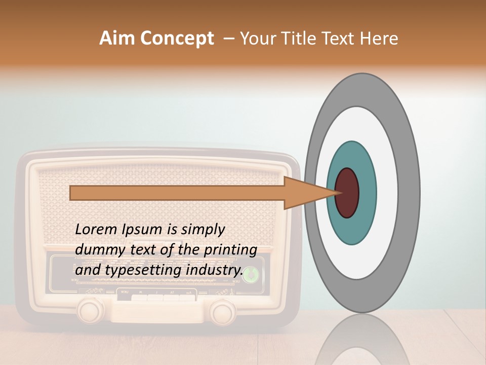 Receiver Postcard Frequency PowerPoint Template