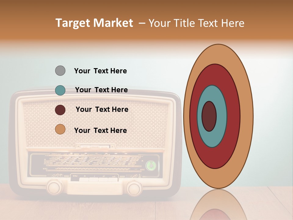 Receiver Postcard Frequency PowerPoint Template