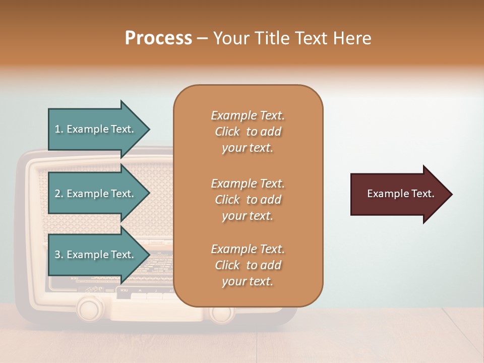 Receiver Postcard Frequency PowerPoint Template