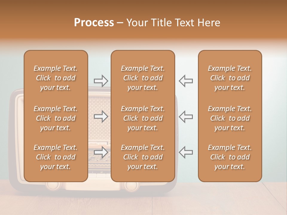 Receiver Postcard Frequency PowerPoint Template
