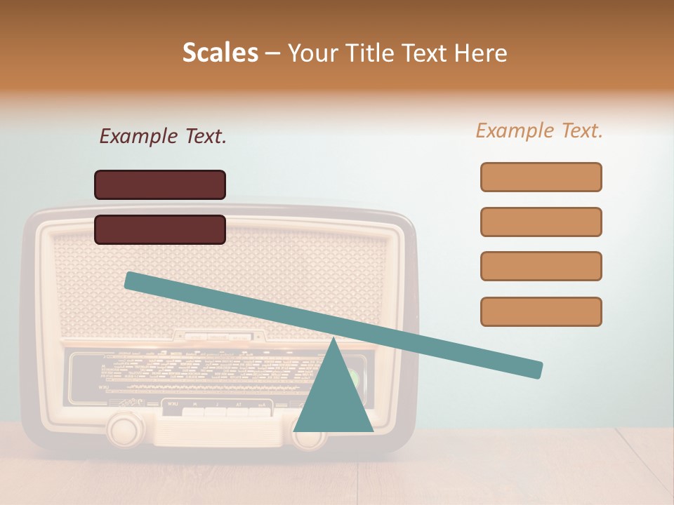 Receiver Postcard Frequency PowerPoint Template