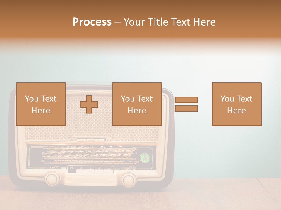 Receiver Postcard Frequency PowerPoint Template