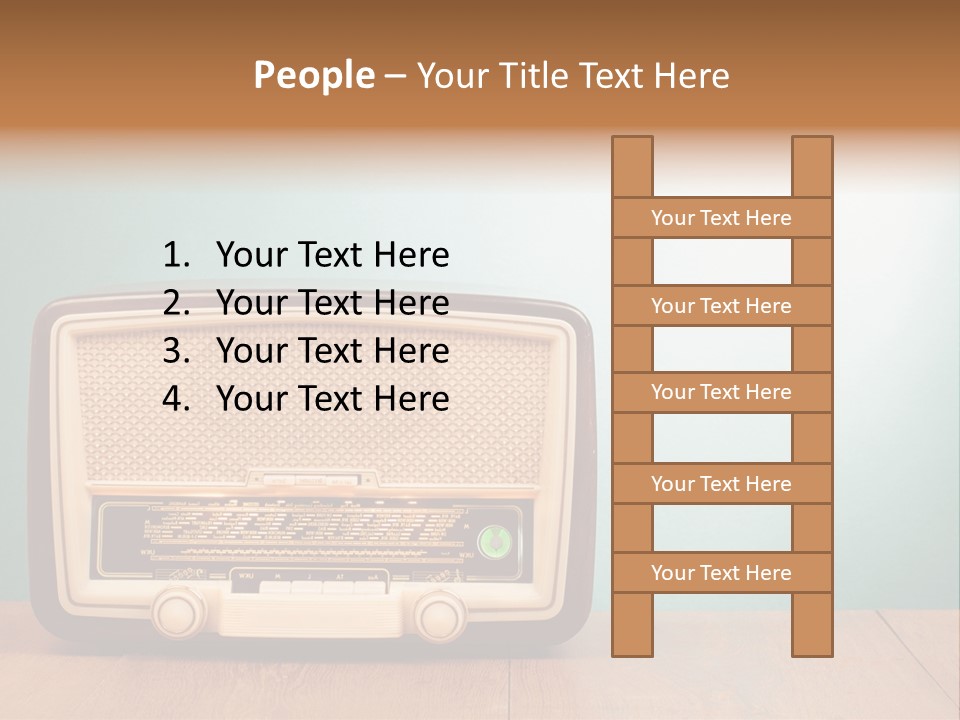 Receiver Postcard Frequency PowerPoint Template