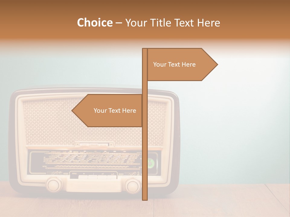 Receiver Postcard Frequency PowerPoint Template