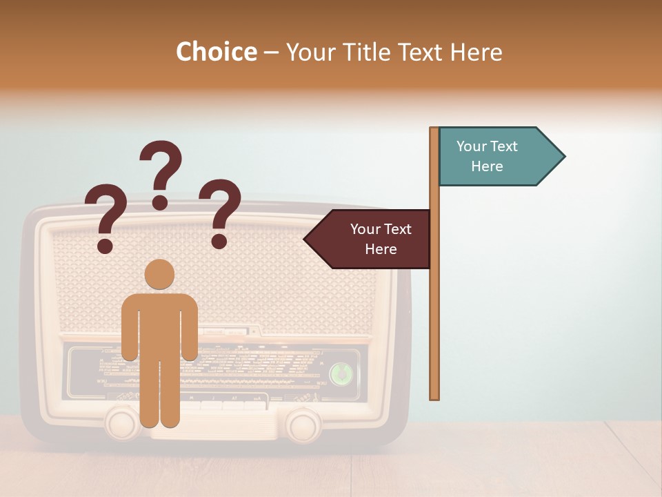 Receiver Postcard Frequency PowerPoint Template