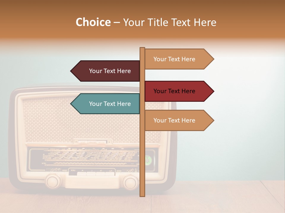 Receiver Postcard Frequency PowerPoint Template