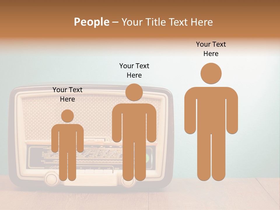 Receiver Postcard Frequency PowerPoint Template