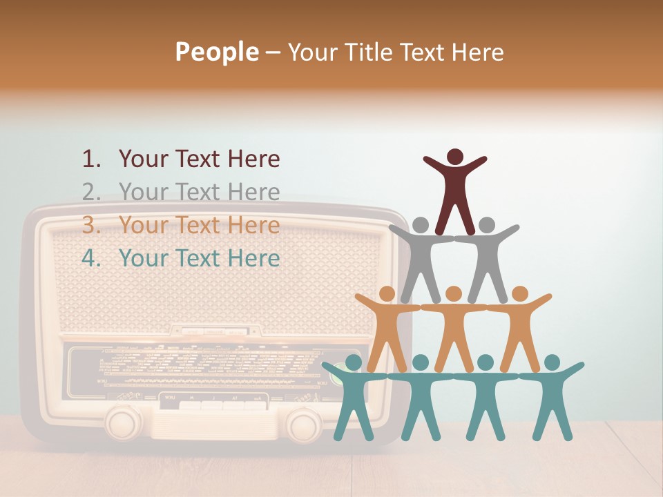 Receiver Postcard Frequency PowerPoint Template