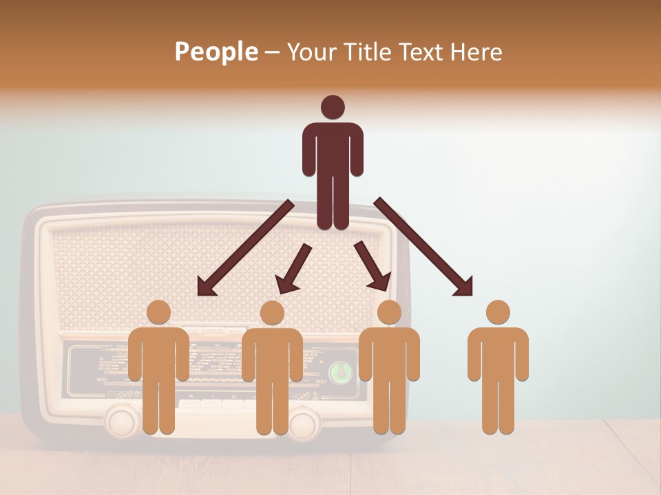 Receiver Postcard Frequency PowerPoint Template