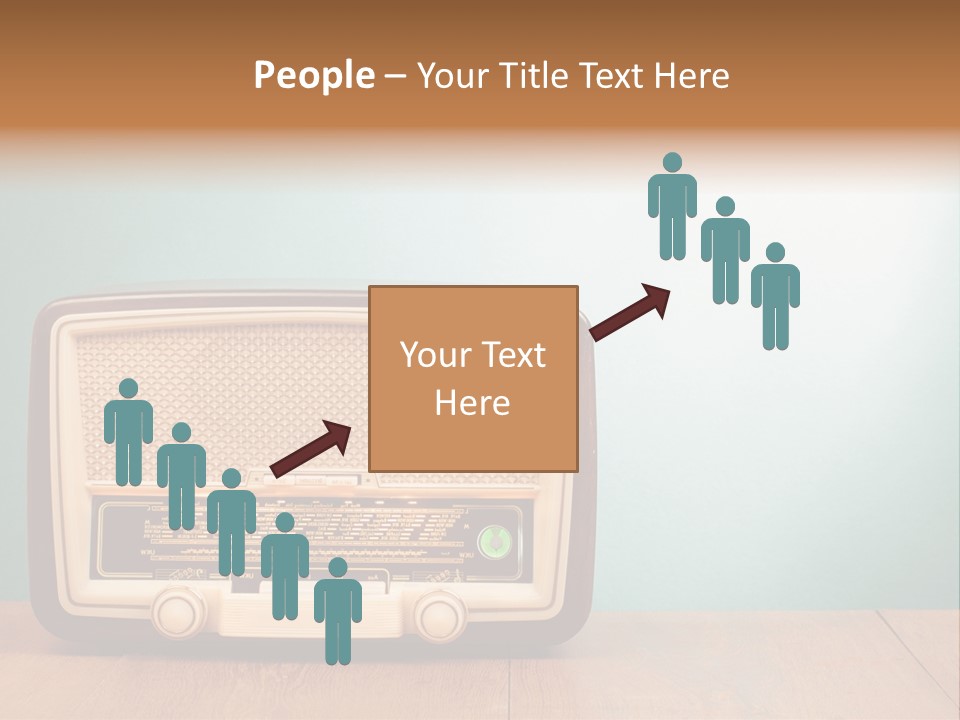 Receiver Postcard Frequency PowerPoint Template