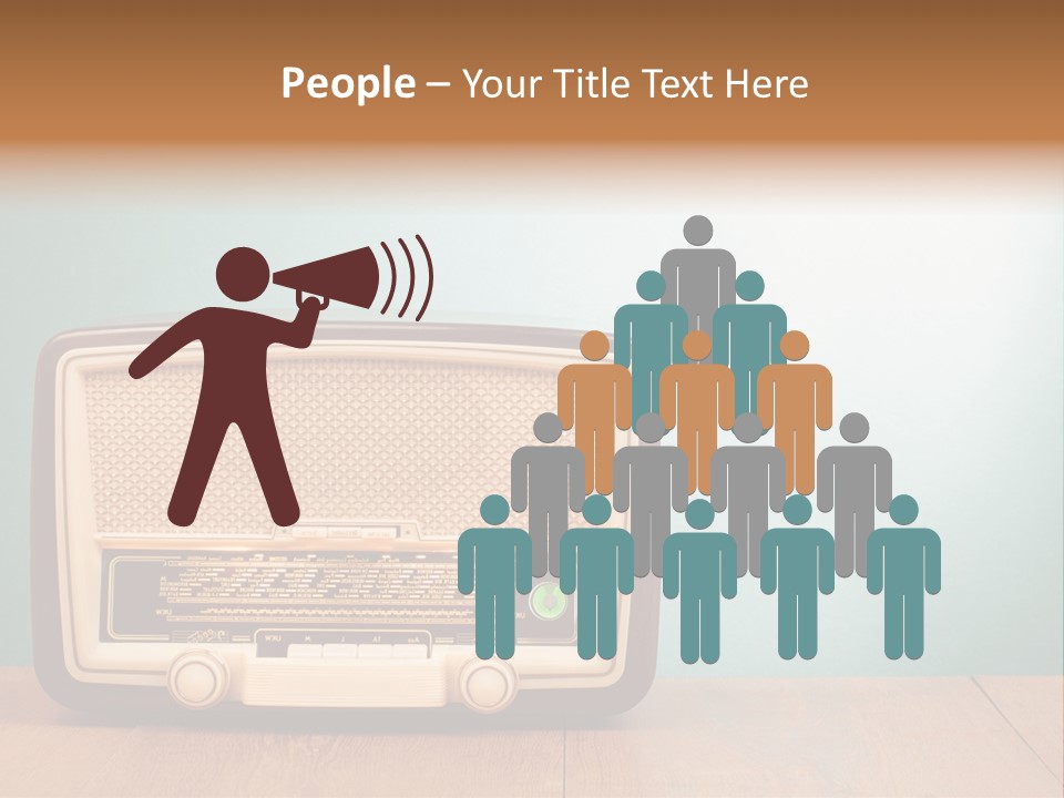 Receiver Postcard Frequency PowerPoint Template