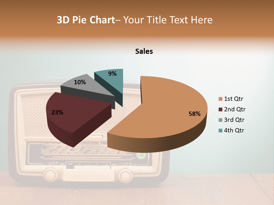 Receiver Postcard Frequency PowerPoint Template