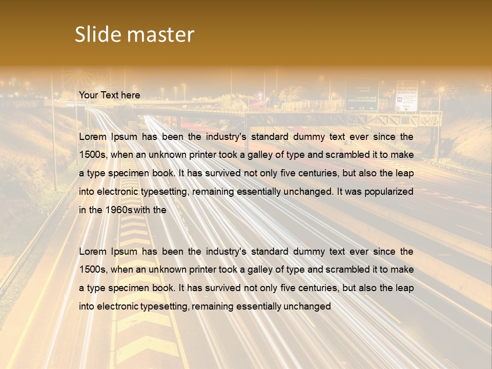 Logistics Life Dusk PowerPoint Template