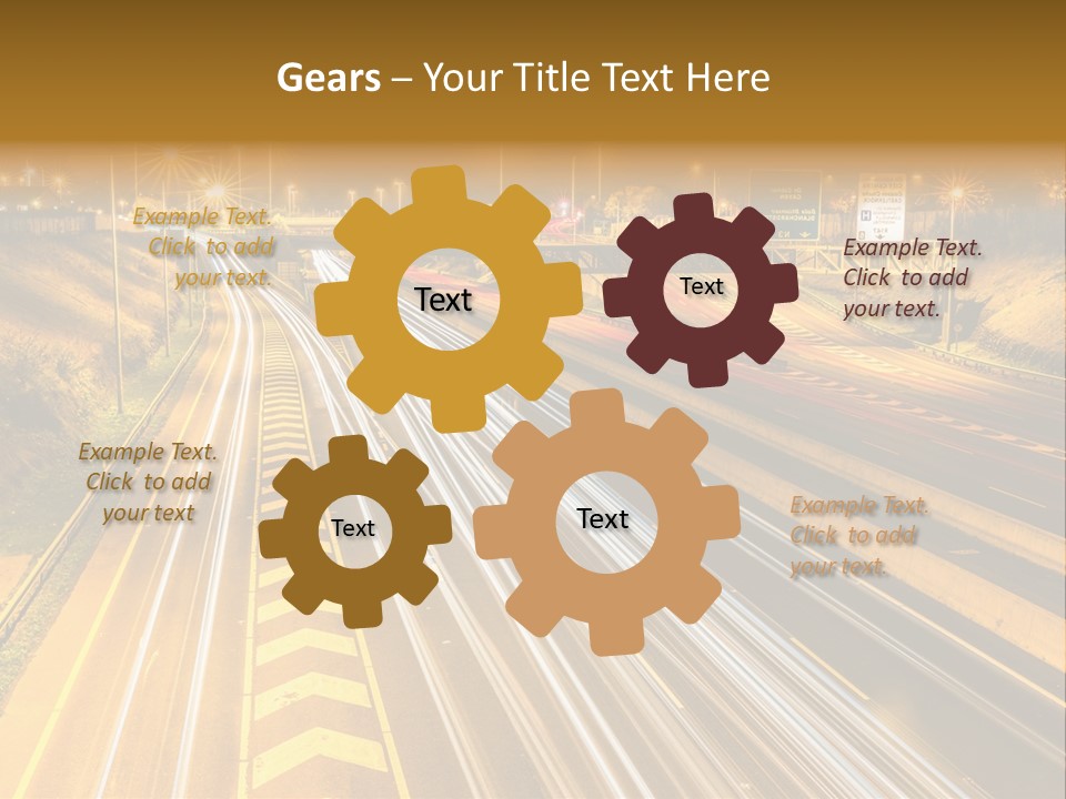 Logistics Life Dusk PowerPoint Template