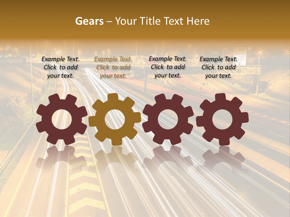 Logistics Life Dusk PowerPoint Template