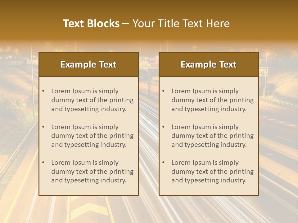 Logistics Life Dusk PowerPoint Template