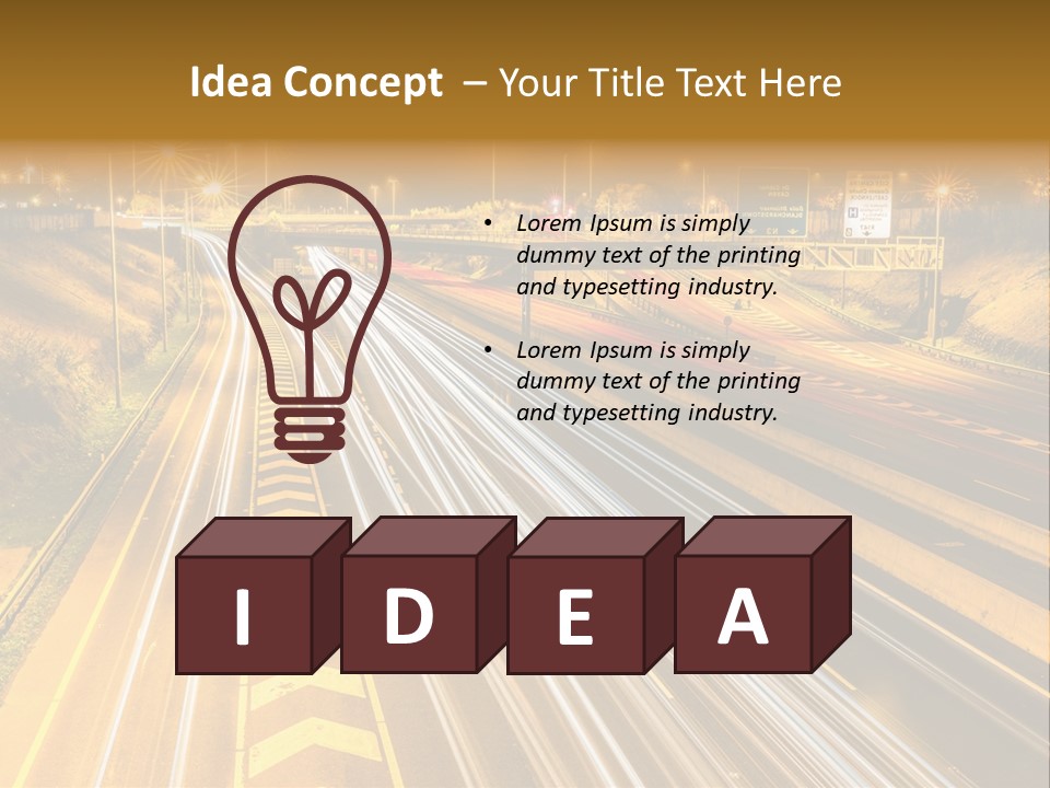 Logistics Life Dusk PowerPoint Template