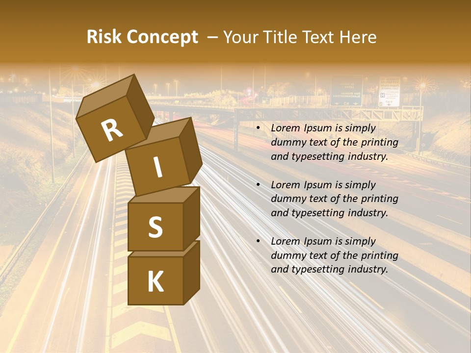 Logistics Life Dusk PowerPoint Template