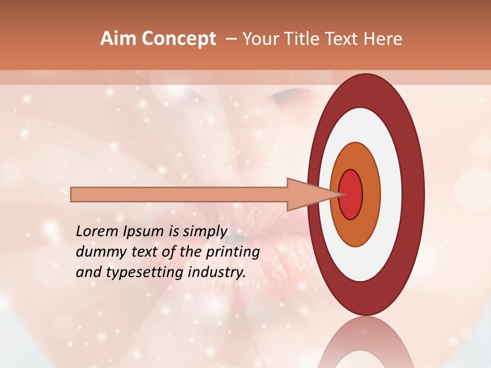 Lipstick Closeup Mop PowerPoint Template