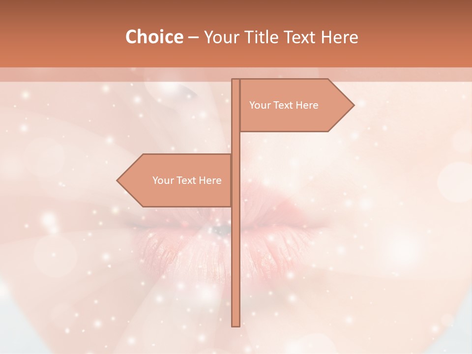 Lipstick Closeup Mop PowerPoint Template