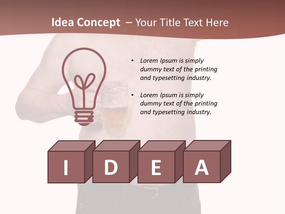 Man Humor Happy PowerPoint Template