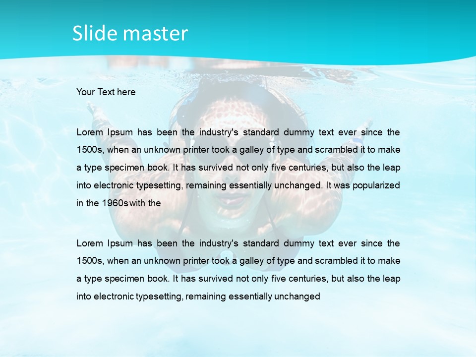 Resort Exercise Space PowerPoint Template