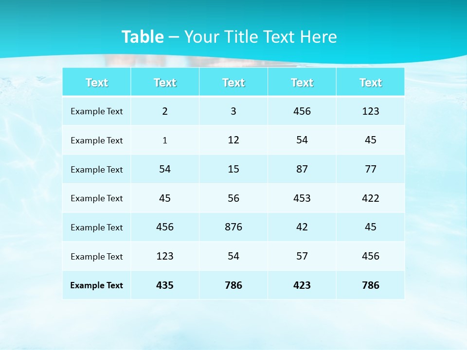 Resort Exercise Space PowerPoint Template