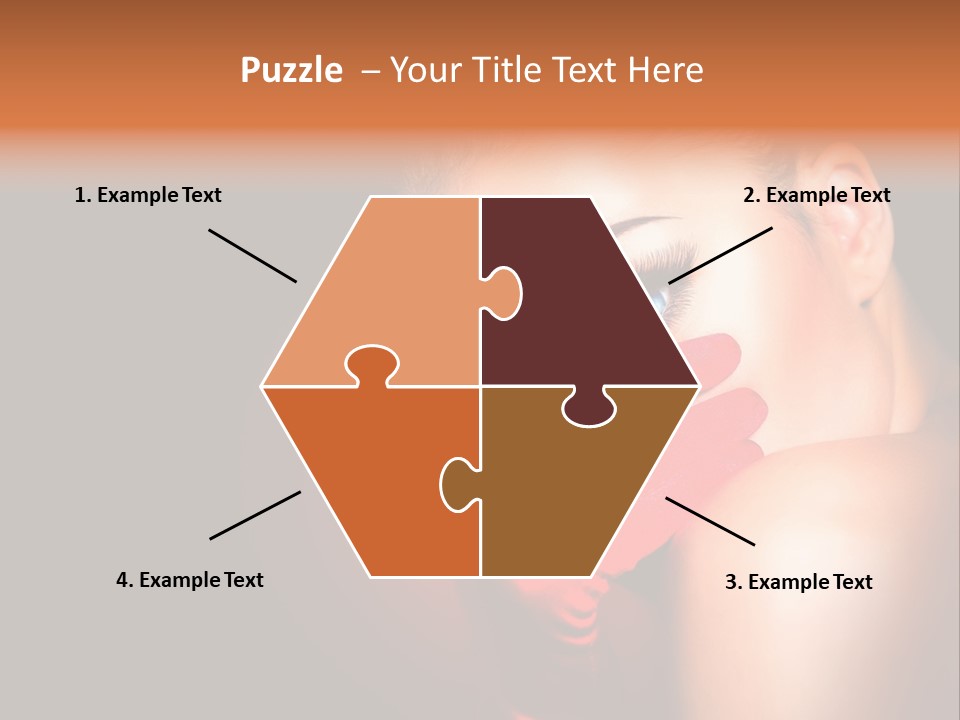 A Woman With Red Gloves And A Ring On Her Finger PowerPoint Template