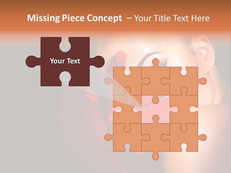 A Woman With Red Gloves And A Ring On Her Finger PowerPoint Template