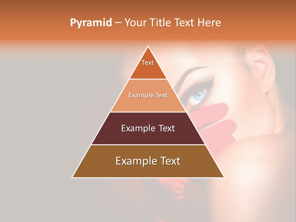 A Woman With Red Gloves And A Ring On Her Finger PowerPoint Template