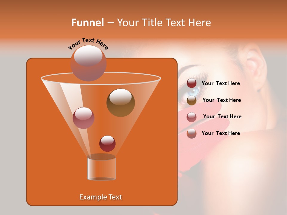 A Woman With Red Gloves And A Ring On Her Finger PowerPoint Template