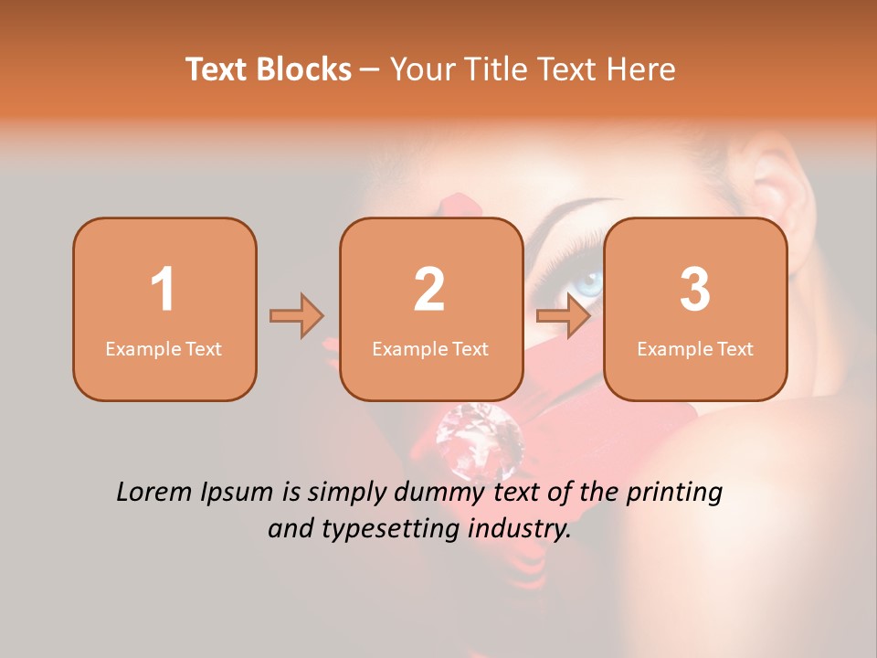 A Woman With Red Gloves And A Ring On Her Finger PowerPoint Template