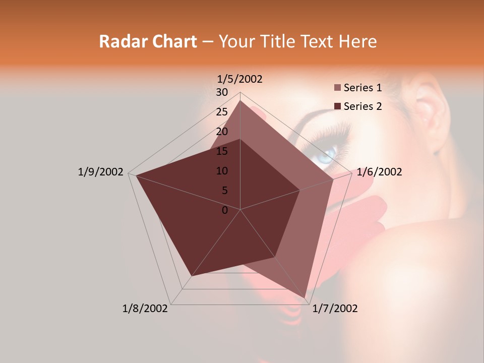 A Woman With Red Gloves And A Ring On Her Finger PowerPoint Template