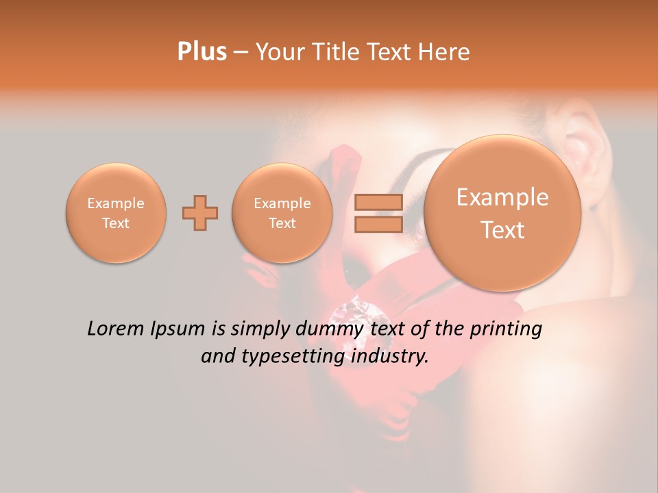 A Woman With Red Gloves And A Ring On Her Finger PowerPoint Template