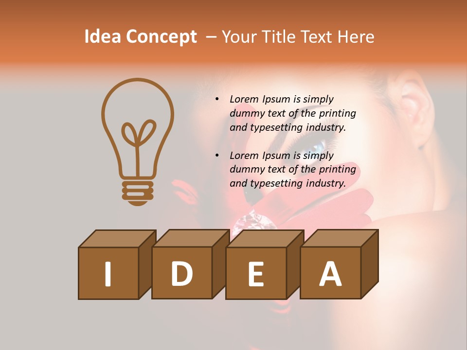 A Woman With Red Gloves And A Ring On Her Finger PowerPoint Template