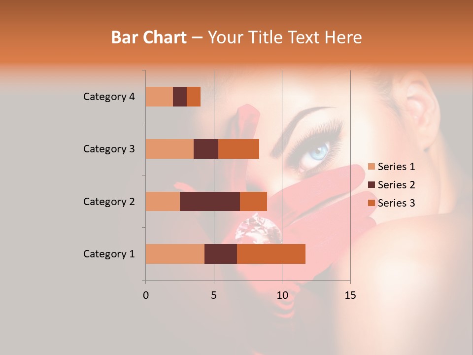 A Woman With Red Gloves And A Ring On Her Finger PowerPoint Template