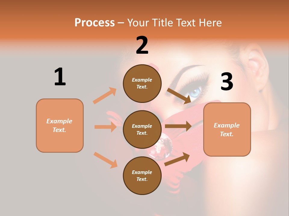 A Woman With Red Gloves And A Ring On Her Finger PowerPoint Template