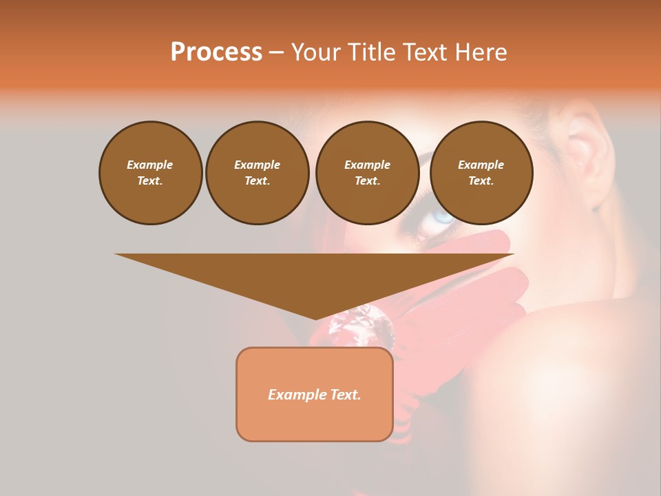 A Woman With Red Gloves And A Ring On Her Finger PowerPoint Template