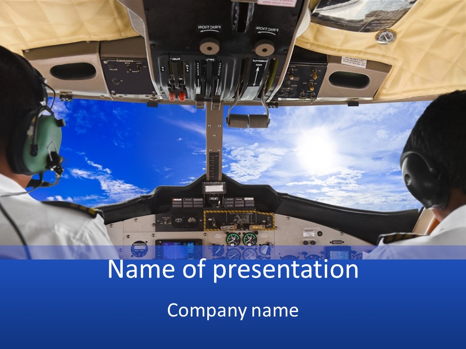 Throttle Taxiing Two PowerPoint Template