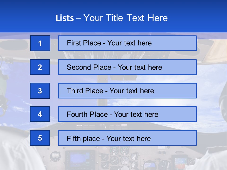 Throttle Taxiing Two PowerPoint Template