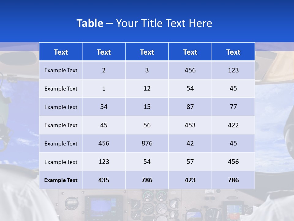 Throttle Taxiing Two PowerPoint Template