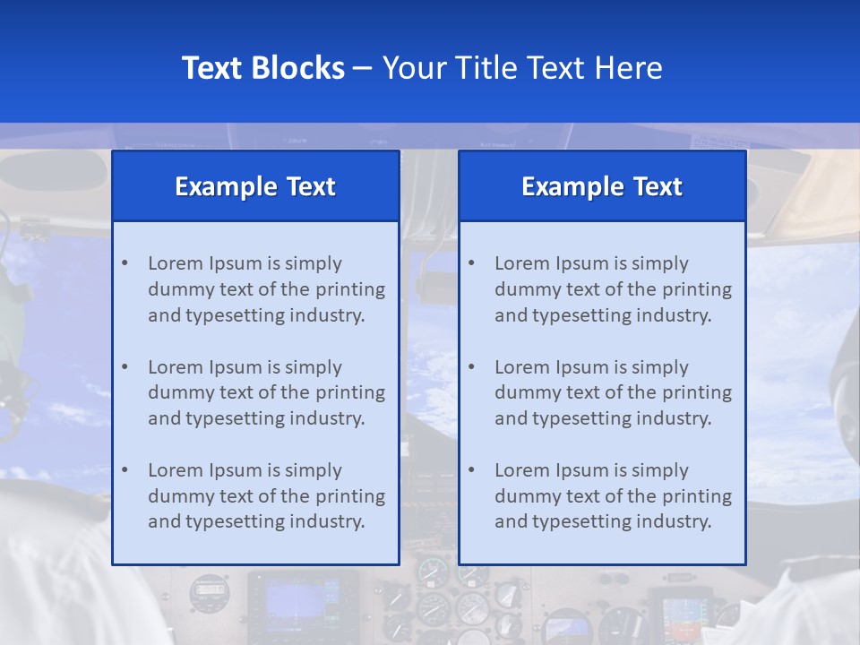 Throttle Taxiing Two PowerPoint Template