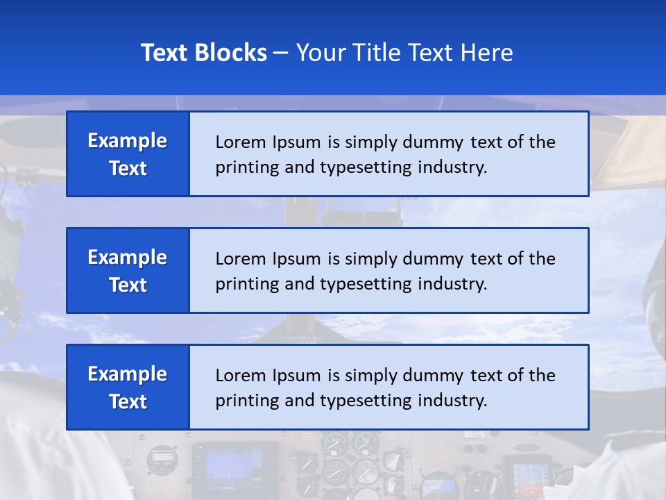 Throttle Taxiing Two PowerPoint Template