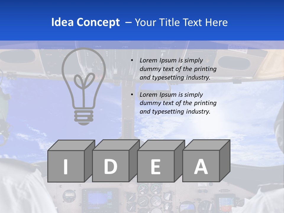 Throttle Taxiing Two PowerPoint Template