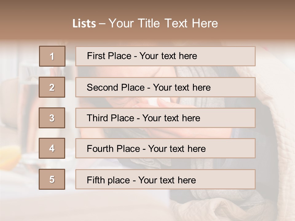 Lemon Temperature Sick PowerPoint Template