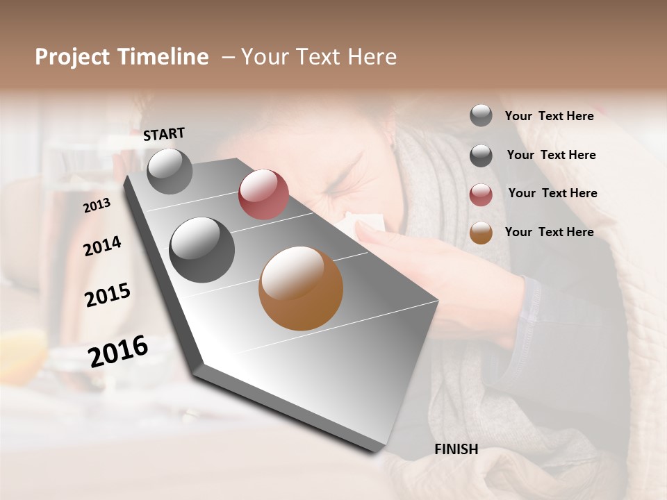 Lemon Temperature Sick PowerPoint Template