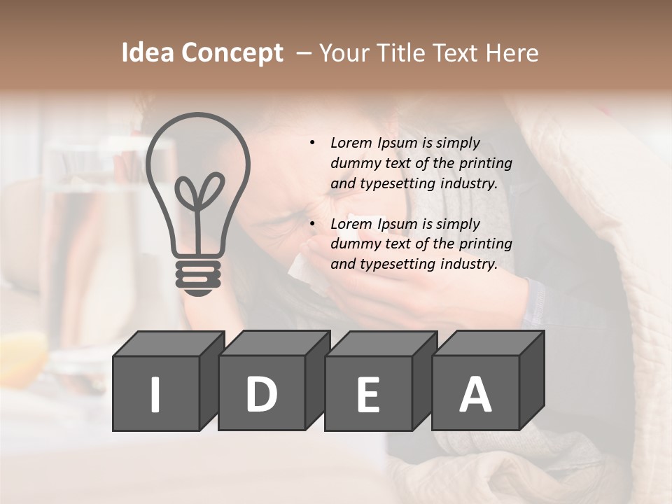 Lemon Temperature Sick PowerPoint Template
