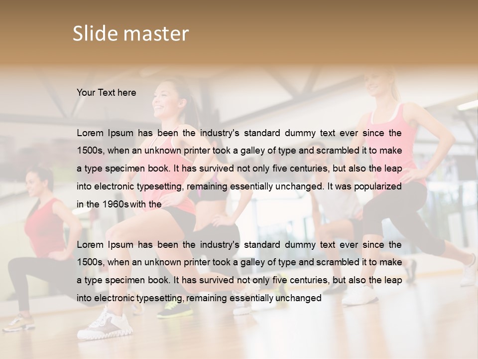 Friends Bodycare Weight PowerPoint Template