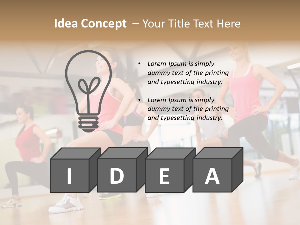 Friends Bodycare Weight PowerPoint Template